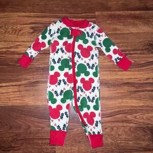 Hanna Andersson Disney Mickey Christmas Print 3-6 Months